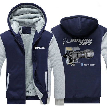 B757 RB11-535E4 DESIGNED ZIPPER SWEATER THE AV8R